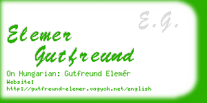 elemer gutfreund business card